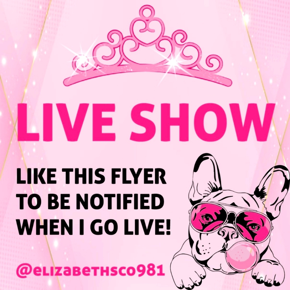I AM LIVE- PLEASE LIKE AND SHARE OUT IF YOU WOULD LIKE TO ATTEND MY LIVE Show